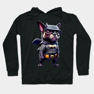 Super Frenchie: Black Superhero Suit Version 5 Hoodie